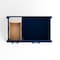 Castello Usa Yamyam 36" Blue Vanity with Gold Handles (Right Base Only) CB-YAM-36B-R-GLD-VBO - alternate 2